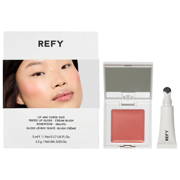 REFY 
Lip Gloss and Cheek Duo Set