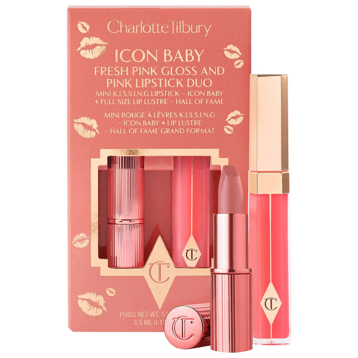 Charlotte tilbury K.I.S.S.I.N.G Lipstick and Lip Gloss Duos